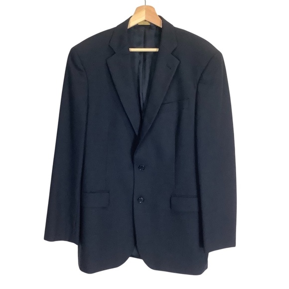 Ralph Lauren LRL 2 Button Blazer 41L Navy Wool Sport Coat Jacket - Picture 13 of 13